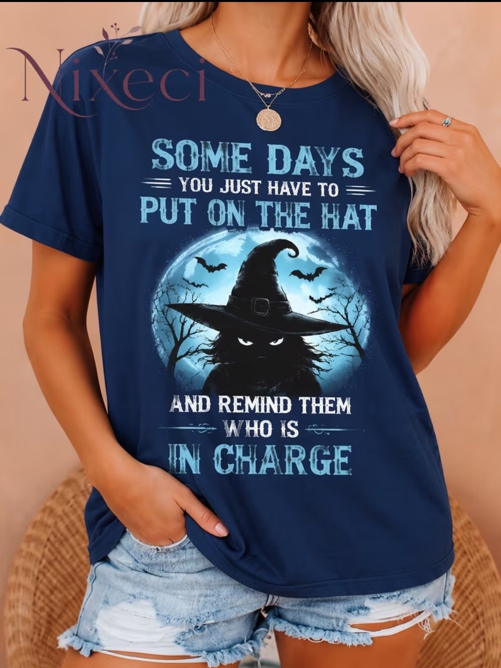 NWT Witch Cat Graphic Tee